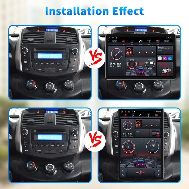 1din Android System 13Inch 2+32 GB Mp5 player 1920*1200 HD IPS android audio player rotation car radio