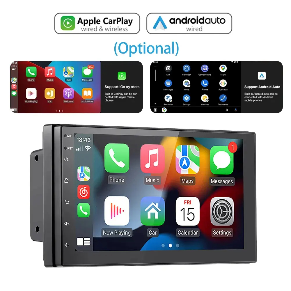 Hot sale 7 Inch Double 2 Din Car Stereo Android car screen android radio android car player