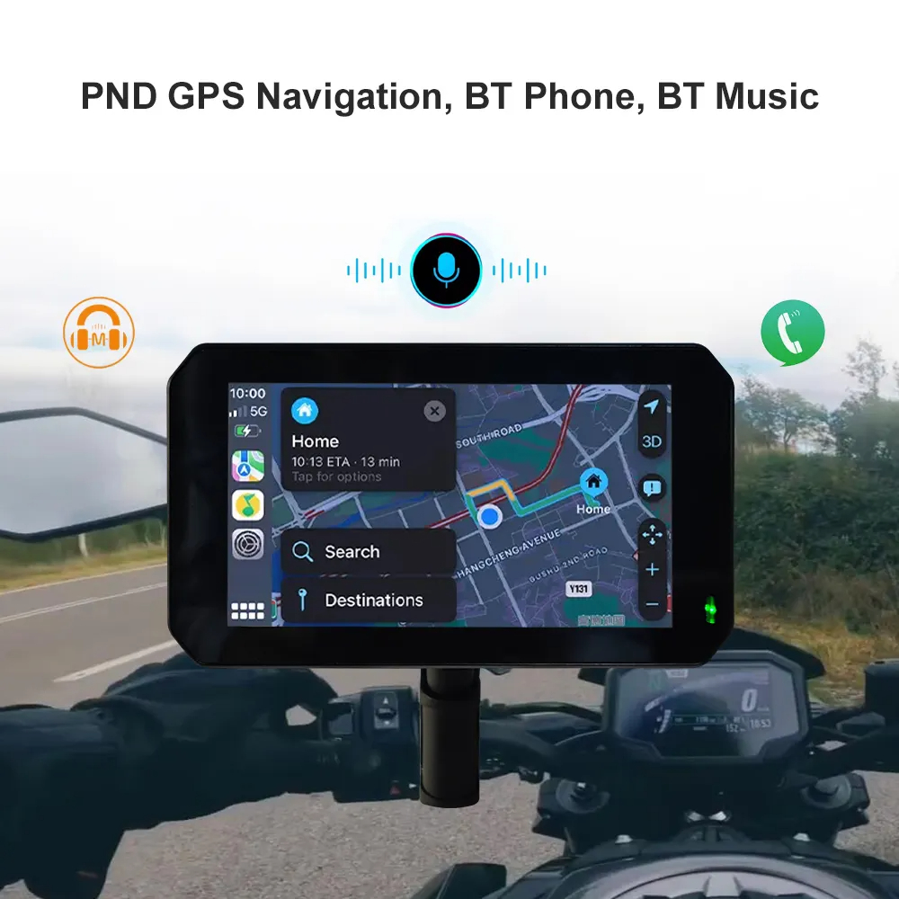 5 Inch Motorcycle GPS Motorcycle Navigation Portable Motor Navigator GPS Navigation Auto Stereo Waterproof