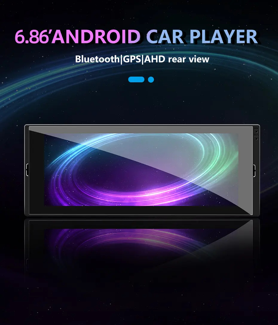 1 Din Android 10 Car Radio Double Stereo GPS Navigation BT Wifi USB Camera Android Car Video Player