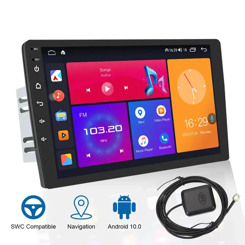 Car radio Android 1din 2DIN Multimedia Player Gps DVD Bluetooth WiFi Universal Video 7 inch 9 inch 10inch screens for cars