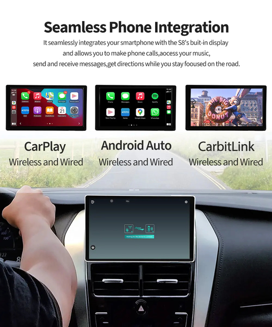 8Core 11.5" Android13 Car Radio 2 Din Multimedia Player GPS Navigation Auto Stereo WIFI Bluetooth Video Player With Mirror Link