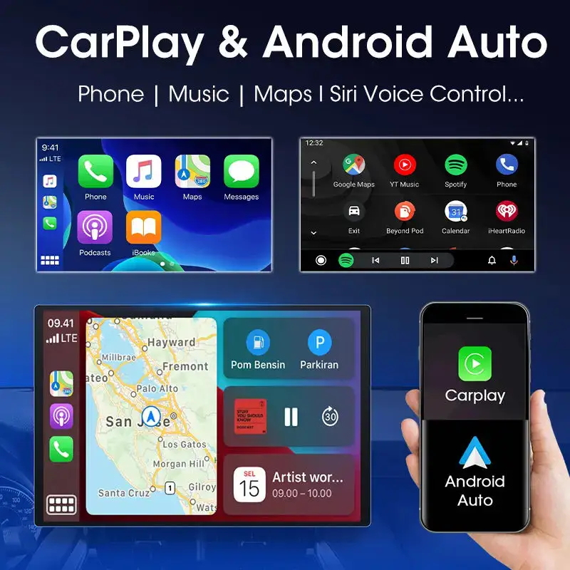 Car player android 13 Inch Car Multimedia Player 2g 32g Aux Usb Wifi Bt Universal Stereo gps car navigator