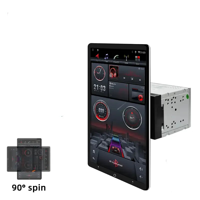 Rotation DVD Player Car Stereo Android 12 Universal Android Car Radio 13 Inch 2din Double Car Dvd Player Gps Navigation