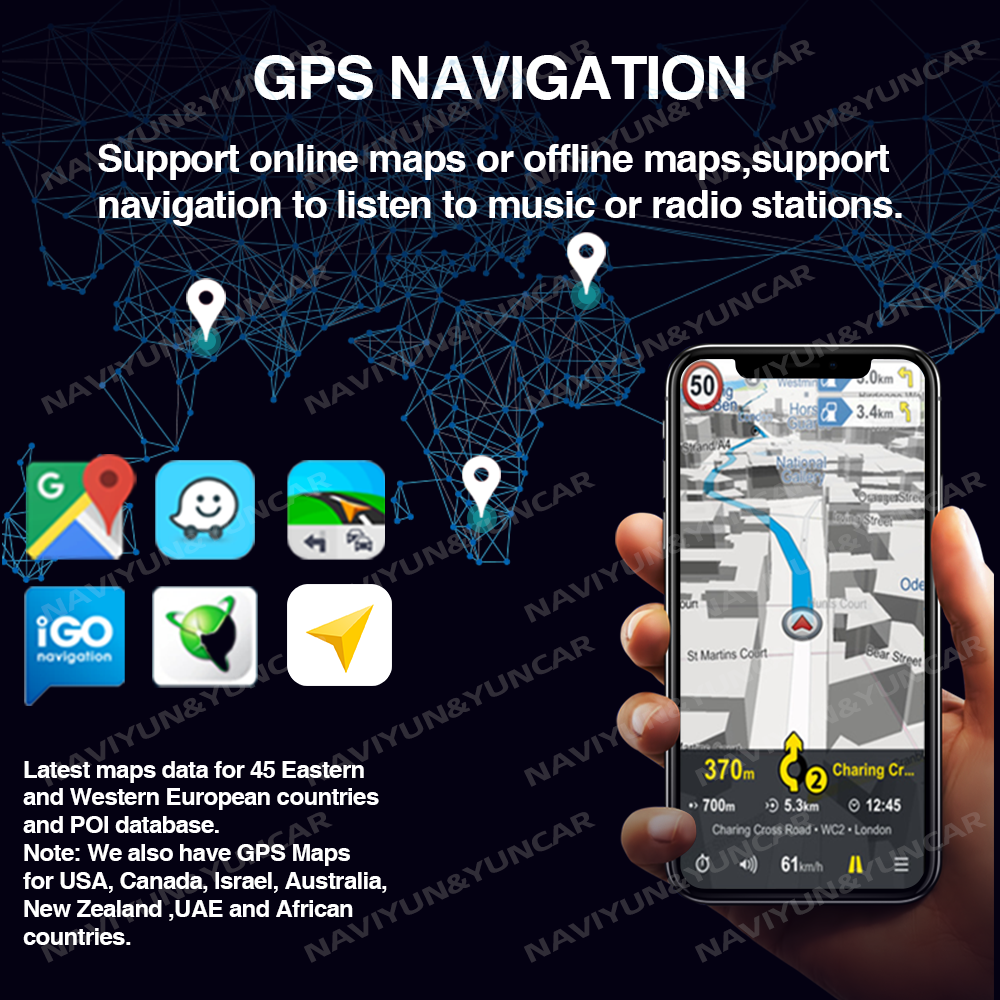 21.5" & 23.8" AI Touch Screen Car Radios Android 13 QLED Multimedia Players with CarPlay