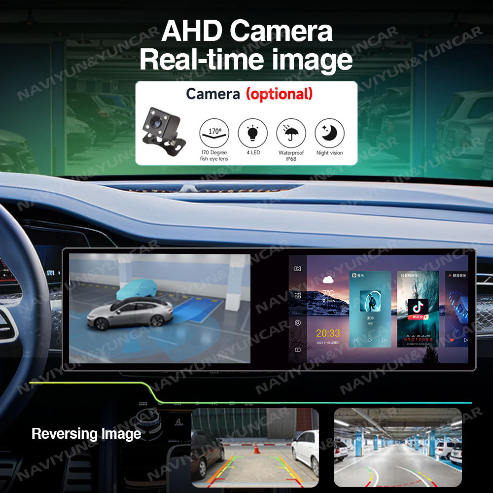 21.5" & 23.8" AI Touch Screen Car Radios Android 13 QLED Multimedia Players with CarPlay