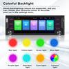1Din 5.2'' Car Radio MP5 Combo - Wireless CarPlay/Android Auto/Mirrorlink, BT RDS FM USB DVD Player for Universal Cars