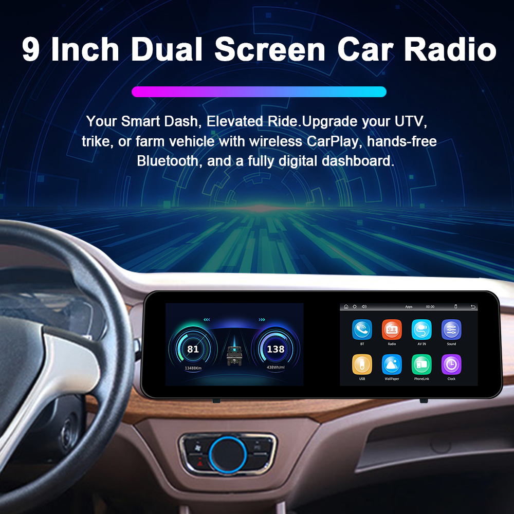 Car Radio Audio GPS Navigation 4G SIM DVD Player with Screen Carplay Android Auto ADAS FM Wifi