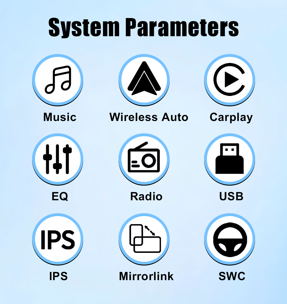 13" 2K QLED Car Radio with 8-Core DSP: 6GB RAM+128GB ROM, Single Knob, Touch Screen GPS, Wireless CarPlay/Android Auto