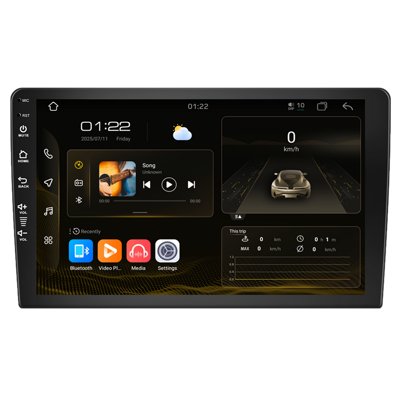 Car Radio Audio GPS Navigation 4G SIM DVD Player with Screen Carplay Android Auto ADAS FM Wifi