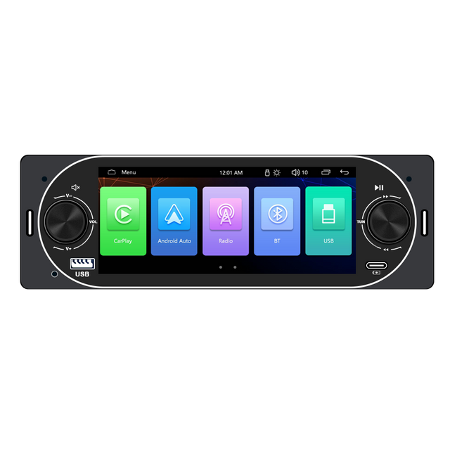 1Din 5.2 Inch LCD Capacitive Touch Screen Car Radio MP3 MP5 FM Player With BT Car Audio USB Connection & Android OS