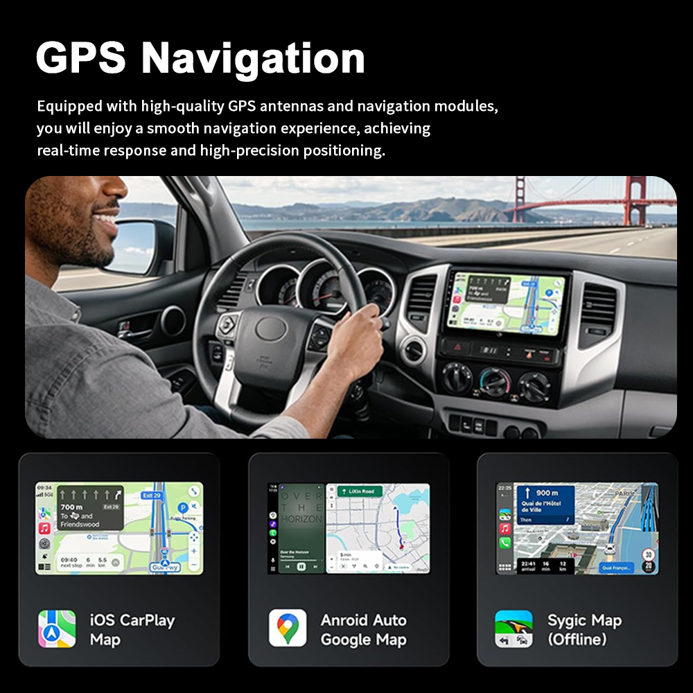 T55 Factory Supply OEM ODM 1280*720 IPS Android 13 Car Radio 4+64GB DSP GPS Wireless Carplay Android Auto Car Stereo